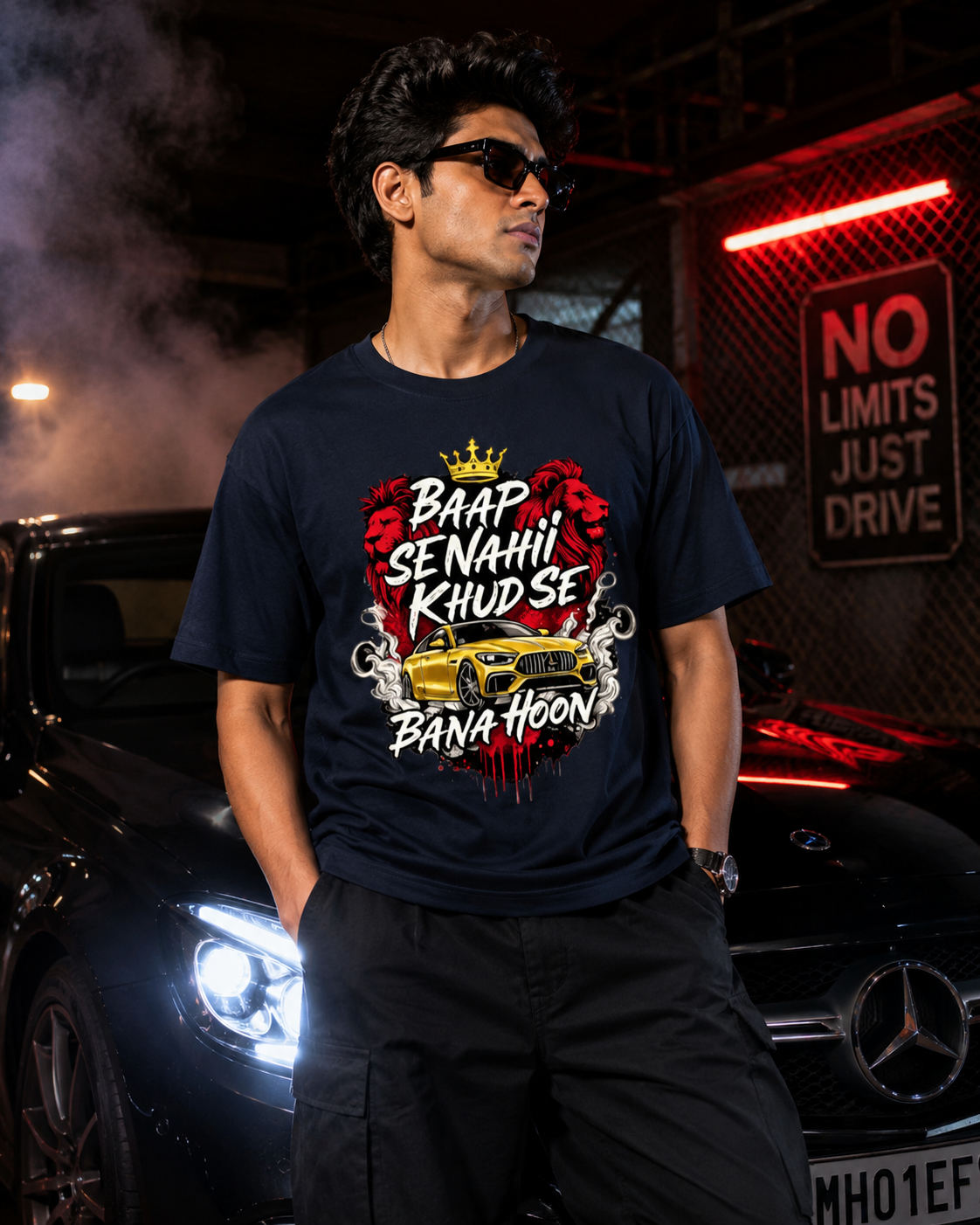 Baap Se Nahi, Khud Se Bana Hoon – Premium Terry Oversized Tee