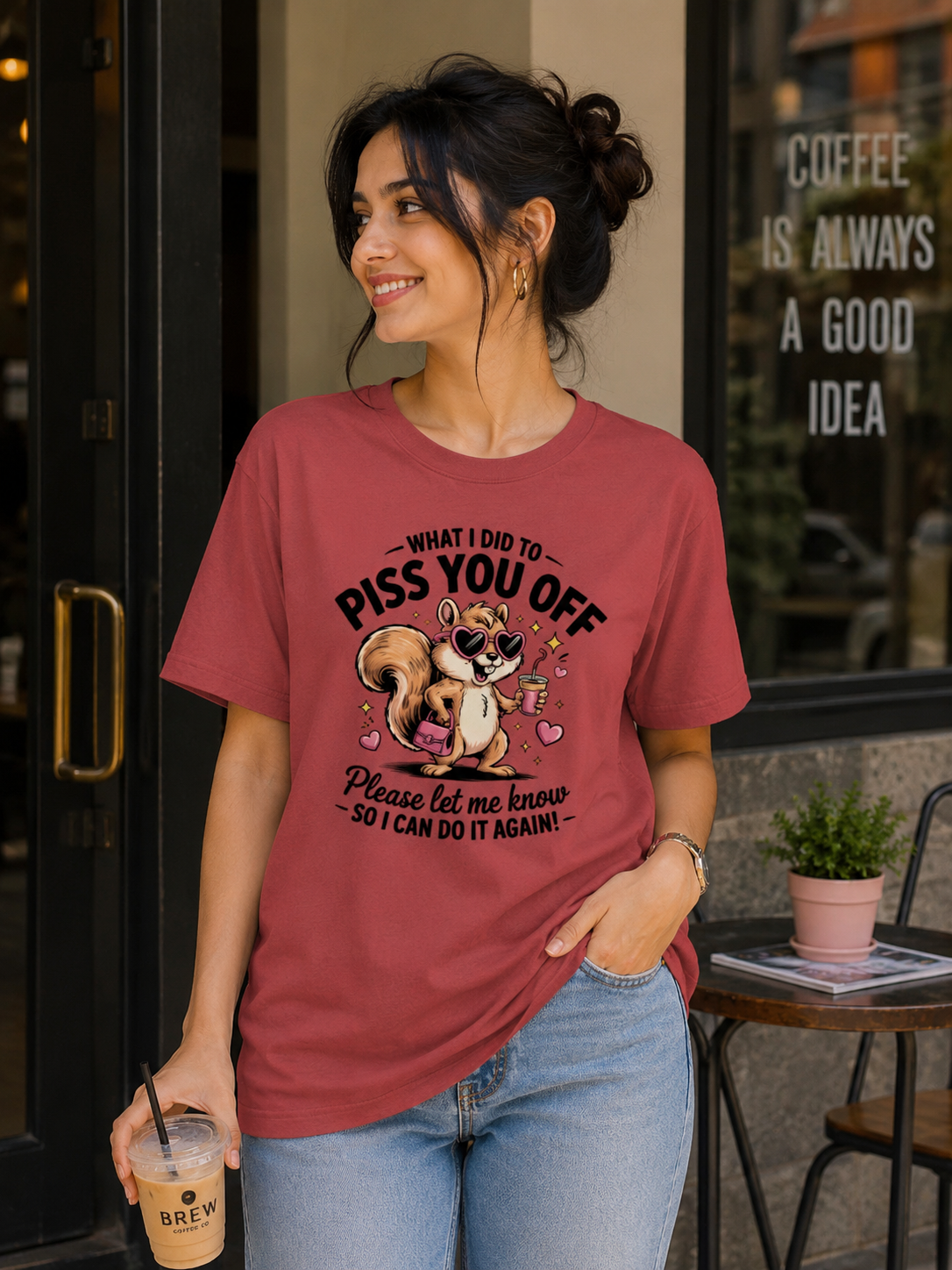 What Did I Do To Piss You Off? Please Let Me Know So I Can Do It Again! – Funny Graphic Oversized Classic T-Shirt